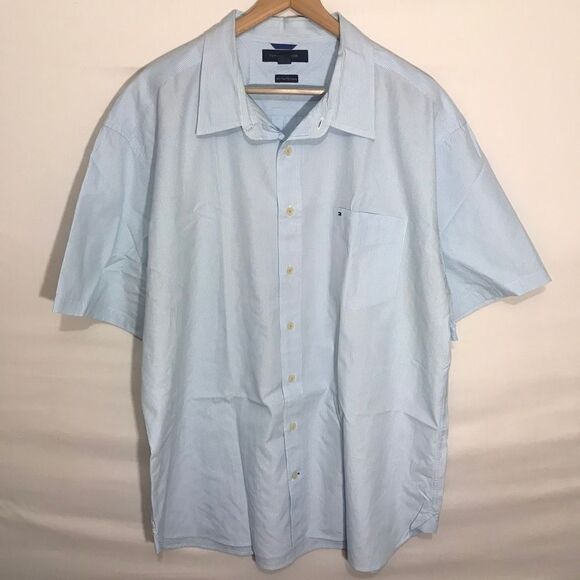 Men's Tommy Hilfiger Striped Short Sleeve Shirt - Picture 2 of 9